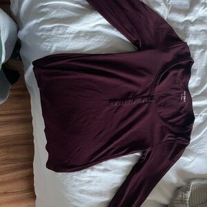 Old Navy Women's Burgundy Blouse